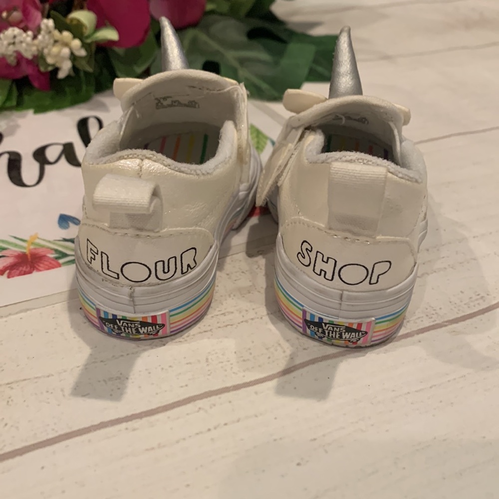 Unicorn Shimmer Slip-On Vans - Picture 2 of 4